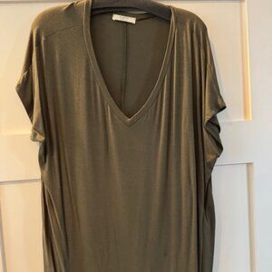 Army Green Loose Fit Top